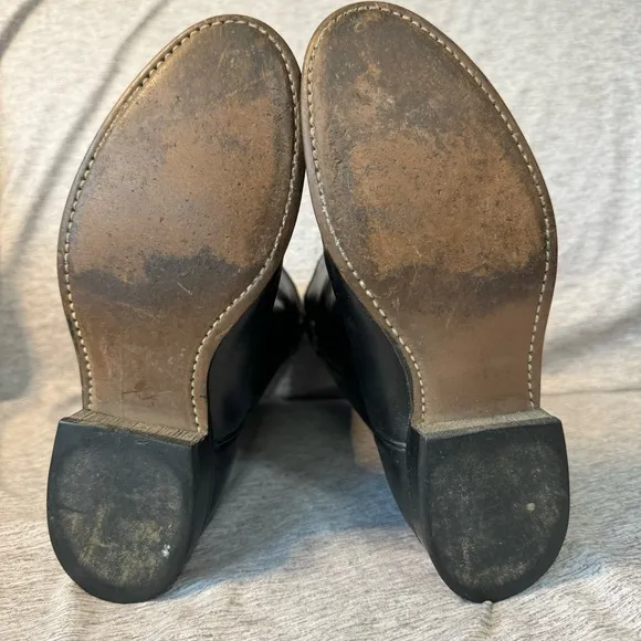 LAREDO 6902 10” Black Leather Roper Boots, Women’s Size 5.5, Vintage, GUC