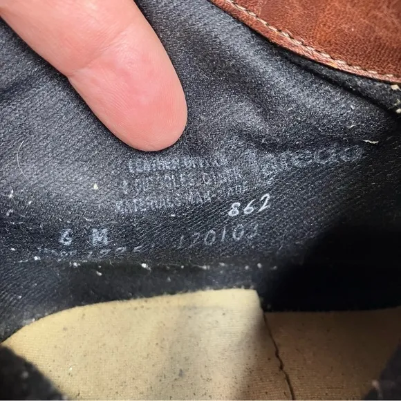Laredo ankle leather cowboy boots size 6