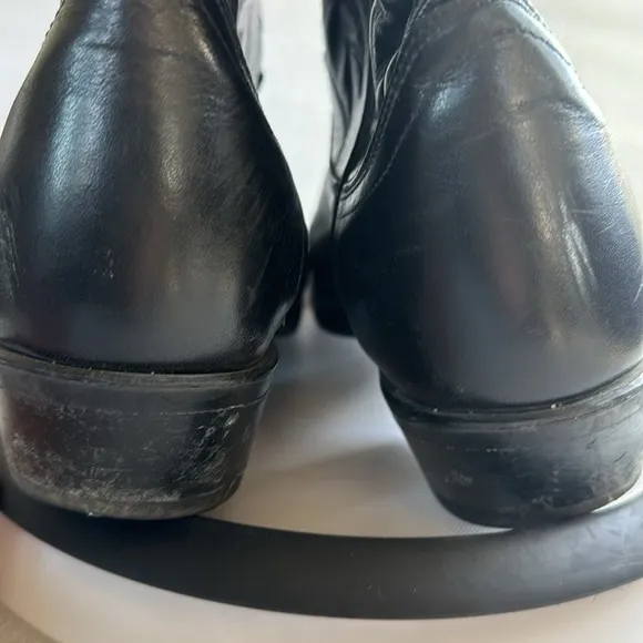 Laredo Cowboy Boots 10D Men’s Made in the USA Leather Upper Black Work Dance