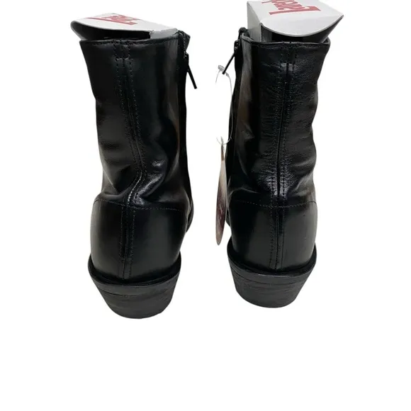 Laredo Men's Fletcher Black Leather Ankle Boots 62070