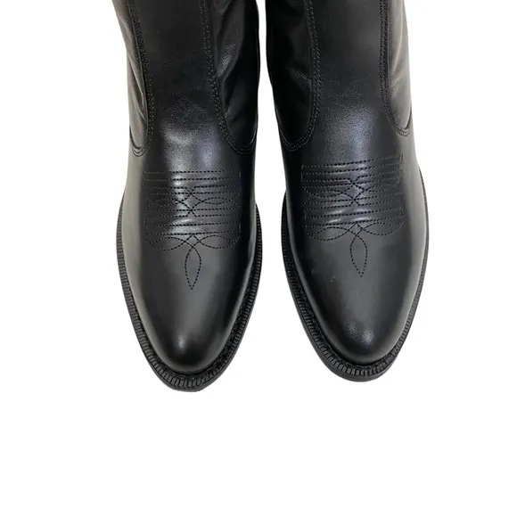 Laredo Men's Fletcher Black Leather Ankle Boots 62070