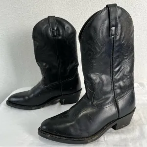 Laredo Paris Black Leather Single Stitch Welt Western Cowboy Work Men’s 8.5 EW