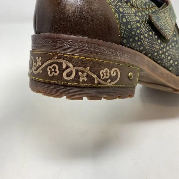 L'Artiste by Spring Step Womens Magda Slip on Shoes Size 42  Brown Leather