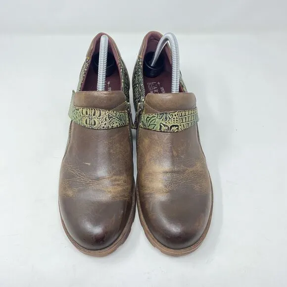 L'Artiste by Spring Step Womens Magda Slip on Shoes Size 42  Brown Leather