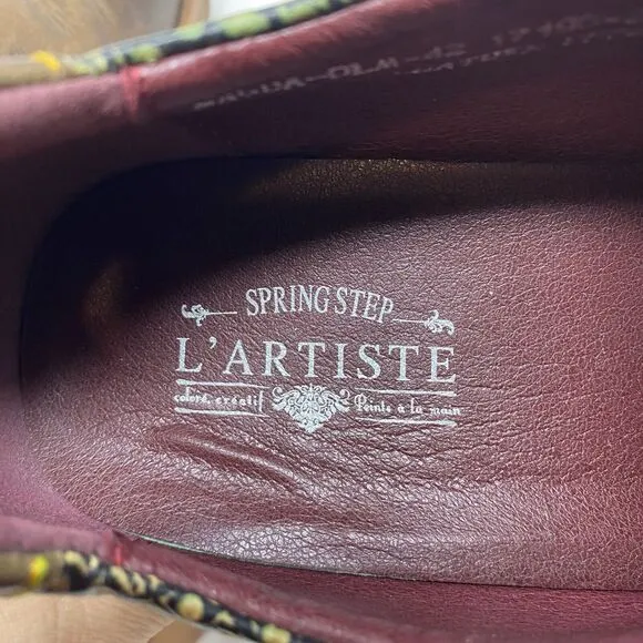 L'Artiste by Spring Step Womens Magda Slip on Shoes Size 42  Brown Leather