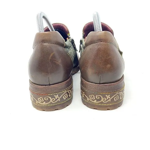 L'Artiste by Spring Step Womens Magda Slip on Shoes Size 42  Brown Leather