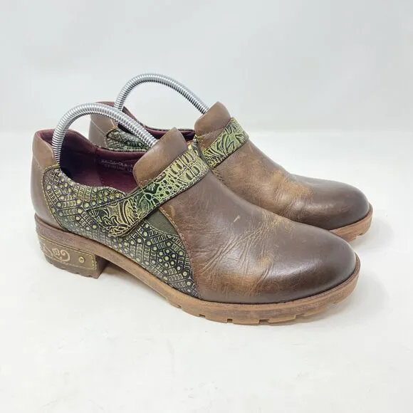 L'Artiste by Spring Step Womens Magda Slip on Shoes Size 42  Brown Leather