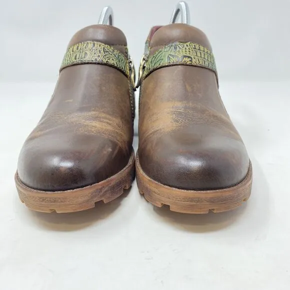 L'Artiste by Spring Step Womens Magda Slip on Shoes Size 42  Brown Leather