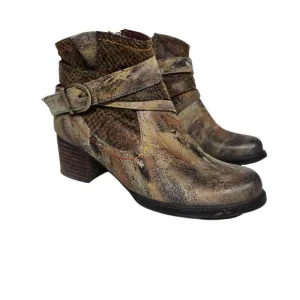 L'Artiste Spring Step Shazzam Leather Ankle Boots 5.5-6