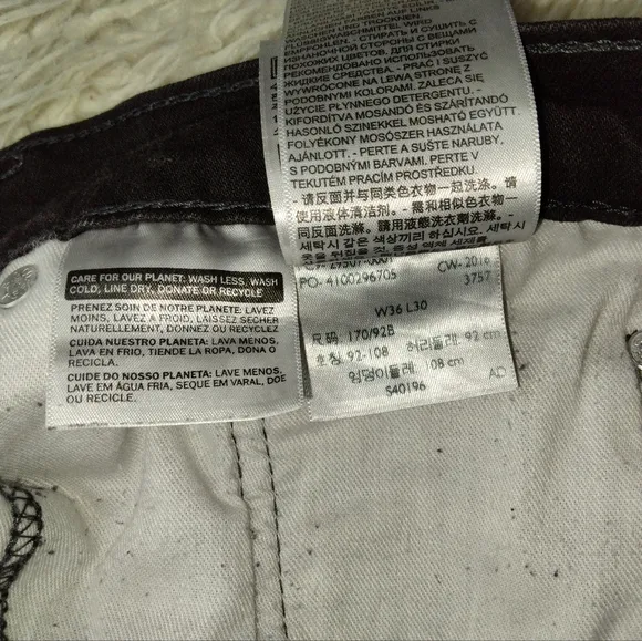 LEVI’S 502 Taper Flex Men’s Jeans Size 36X30
