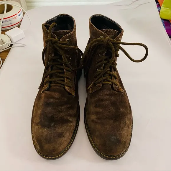 Levi’s Sheffield Genuine Chocolate Brown Suede Leather Lace Up Casual Boot 9.5