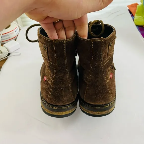 Levi’s Sheffield Genuine Chocolate Brown Suede Leather Lace Up Casual Boot 9.5