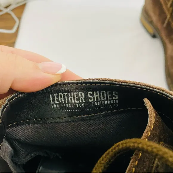 Levi’s Sheffield Genuine Chocolate Brown Suede Leather Lace Up Casual Boot 9.5