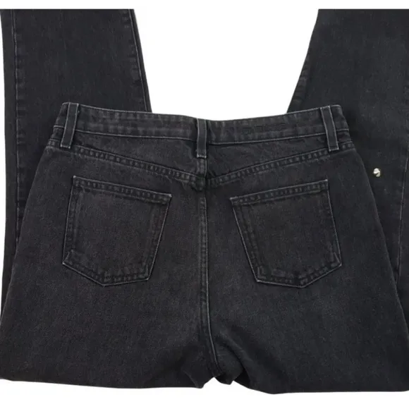 LF CARMAR Black Distressed Studded Ankle Jeans