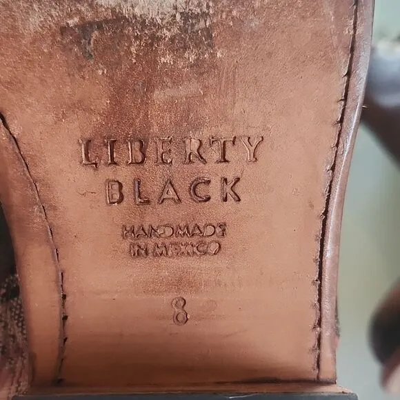 Liberty Black Sally Leather Ankle Boots