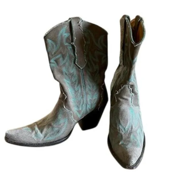 Liberty Western Cowboy Boots – Made in Mexico – Size 7.5