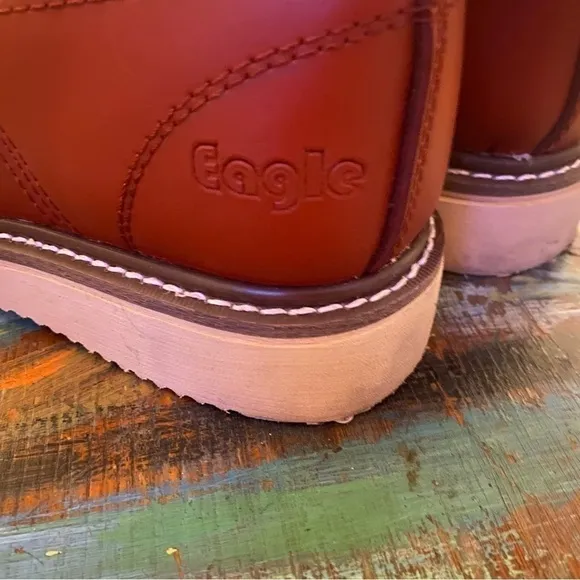 Like New Brown  Eagle Work Boots Men’s Size 7