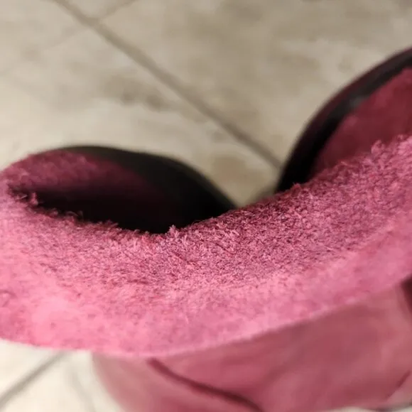 L'INTERVALLE Women's Ankle Boots Size 38 EU Burgundy Color