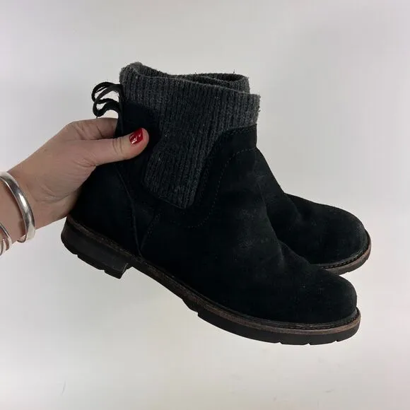 L.L Bean East Point Chelsea boots women's size 7 black leather ankle booties