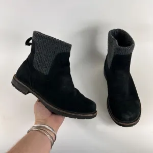 L.L Bean East Point Chelsea boots women's size 7 black leather ankle booties