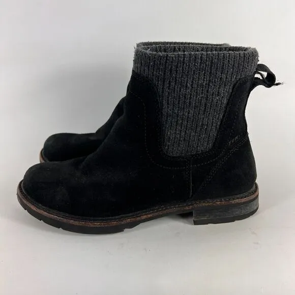 L.L Bean East Point Chelsea boots women's size 7 black leather ankle booties