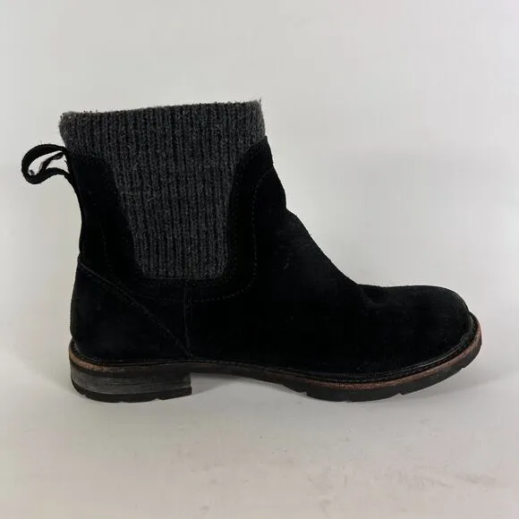 L.L Bean East Point Chelsea boots women's size 7 black leather ankle booties