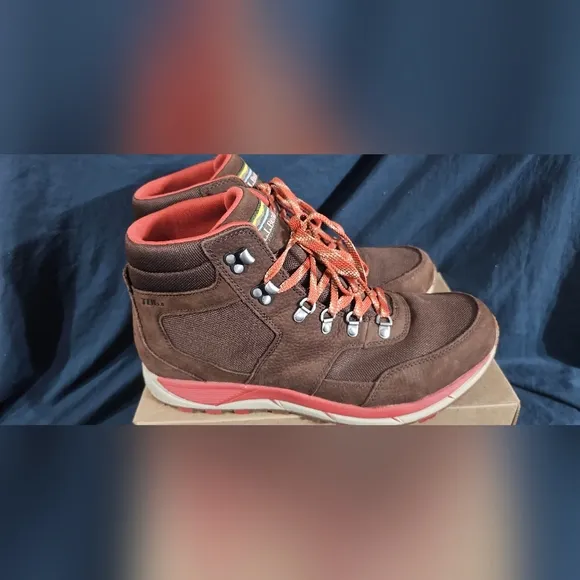 L.L. Bean Mens Mountain Hiking Boots Brown Orange Size 13 New No Box