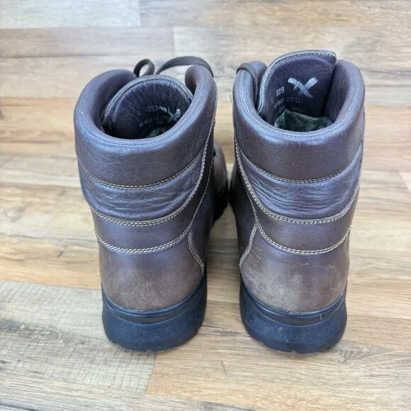 LL Bean Size 13 Cresta Brown Leather Gore-Tex Vibram Sole Hiking Boots Mens