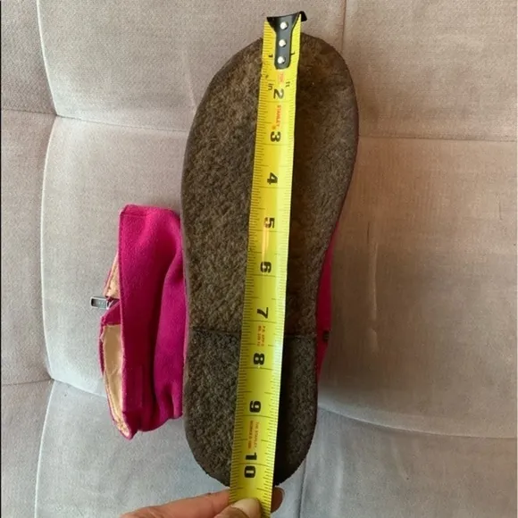 L.L. Bean Suede Leather Slouch Ankle Boots Bootie Pink Fuchsia Purple Size 6