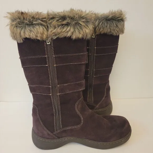 L.L. Bean Suede Leather Waterproof Nordic Casual Brown Size 8M Women's Boots