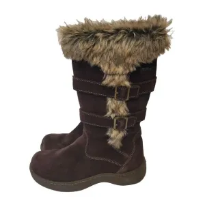 L.L. Bean Suede Leather Waterproof Nordic Casual Brown Size 8M Women's Boots