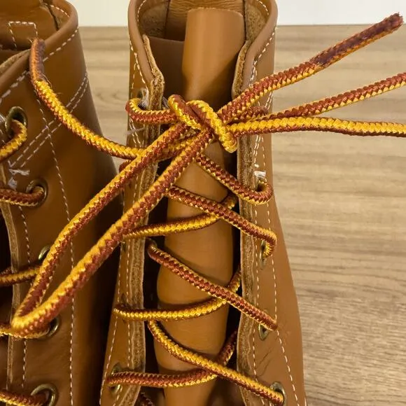 L.L. Bean Womens Navy and Tan Bean Boots Waterproof Duck Boots Size 6