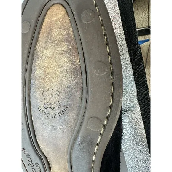 Lorenzo Banfi Milano Suede Loafers Men's 9 Shoe Hand Made Italy Designer ECU
