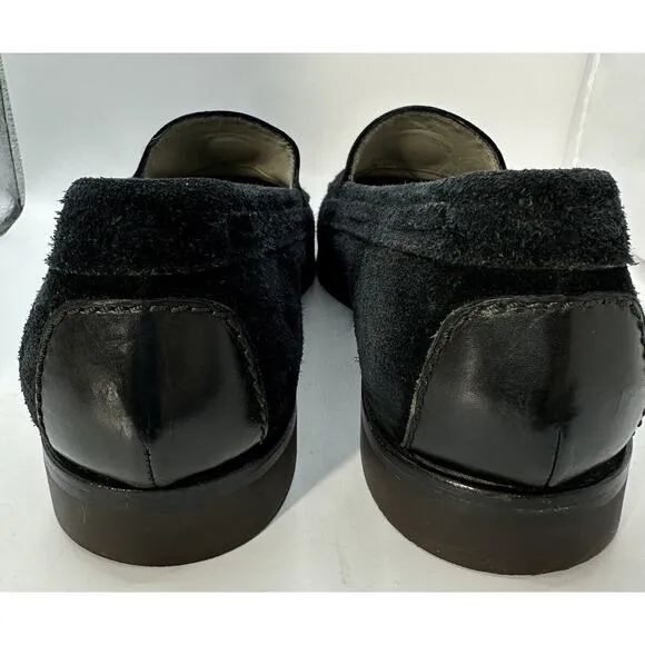 Lorenzo Banfi Milano Suede Loafers Men's 9 Shoe Hand Made Italy Designer ECU