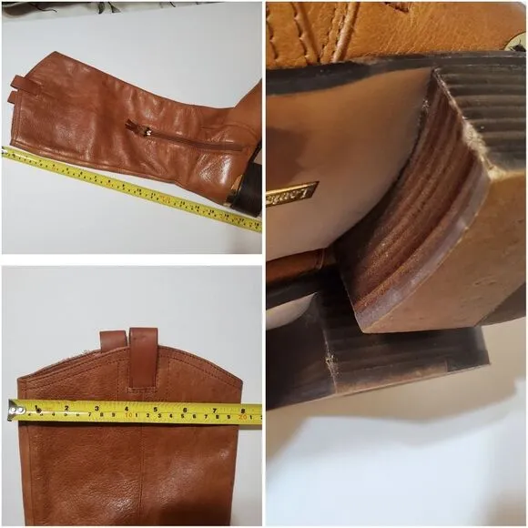 Louise et Cie Tall Leather Neutral Boots Size 10