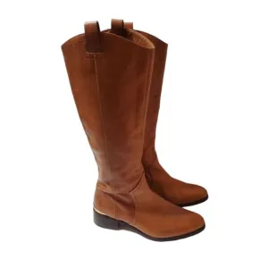 Louise et Cie Tall Leather Neutral Boots Size 10