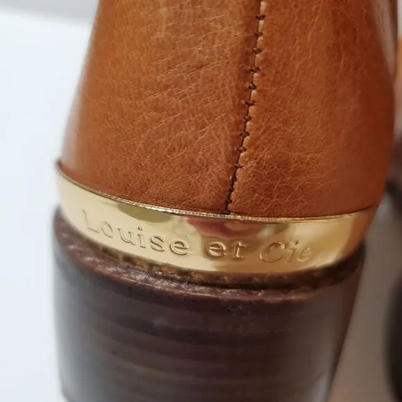 Louise et Cie Tall Leather Neutral Boots Size 10