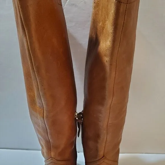 Louise et Cie Tall Leather Neutral Boots Size 10