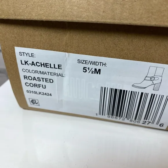 Lucky Brand Brown Almond Toe Ankle Boots Booties LK-Achelle Boots Size 5.5 NEW