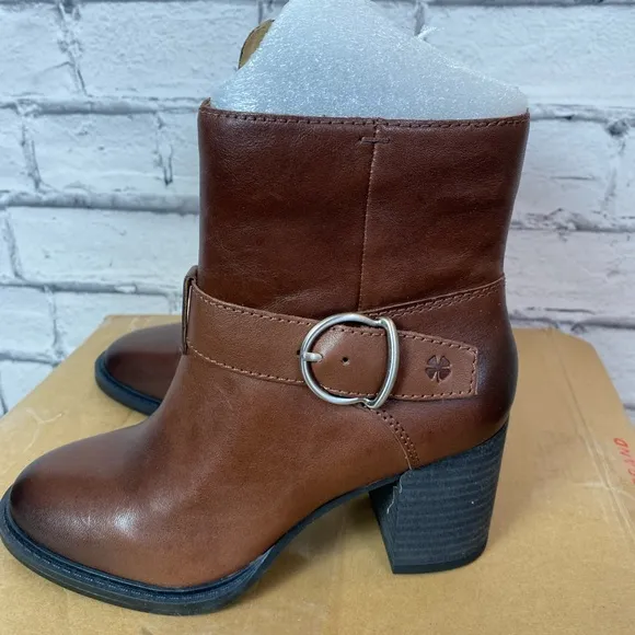 Lucky Brand Brown Almond Toe Ankle Boots Booties LK-Achelle Boots Size 5.5 NEW