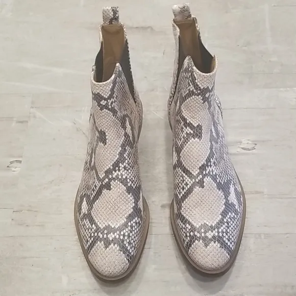 💕LUCKY BRAND💕 Jaime Snake Ankle Boots 8.5 NEW