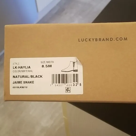 💕LUCKY BRAND💕 Jaime Snake Ankle Boots 8.5 NEW
