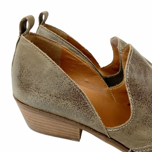 Lucky Brand LK Mahzan Shoes Leather Side Slit Pointed Toe Loafer Women’s Size 10