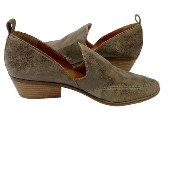 Lucky Brand LK Mahzan Shoes Leather Side Slit Pointed Toe Loafer Women’s Size 10