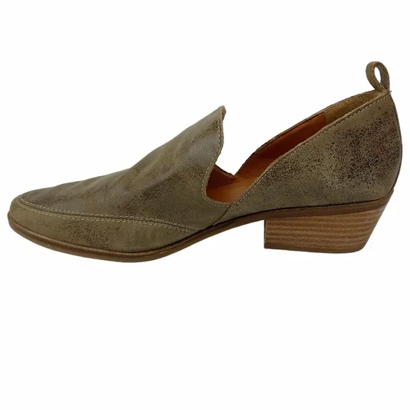 Lucky Brand LK Mahzan Shoes Leather Side Slit Pointed Toe Loafer Women’s Size 10