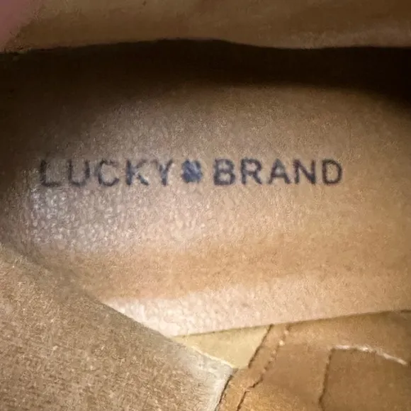 LUCKY BRAND tan ankle boots