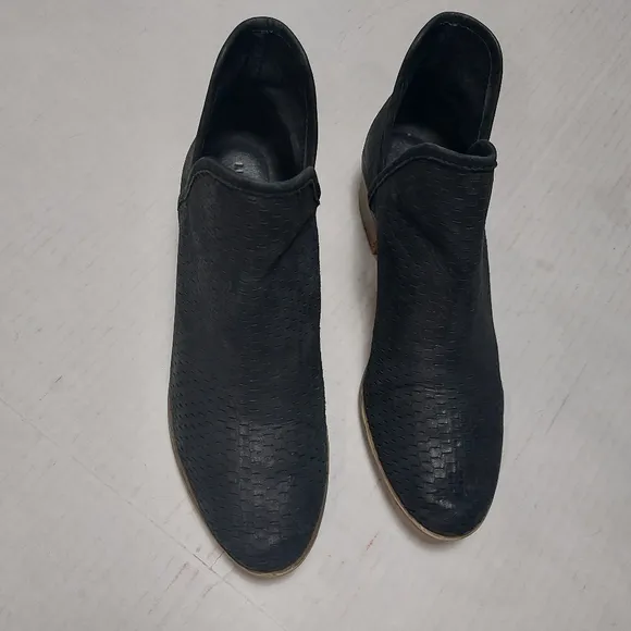 Lucky Brand Women's Black Leather Baley Ankle Boots Size 10M