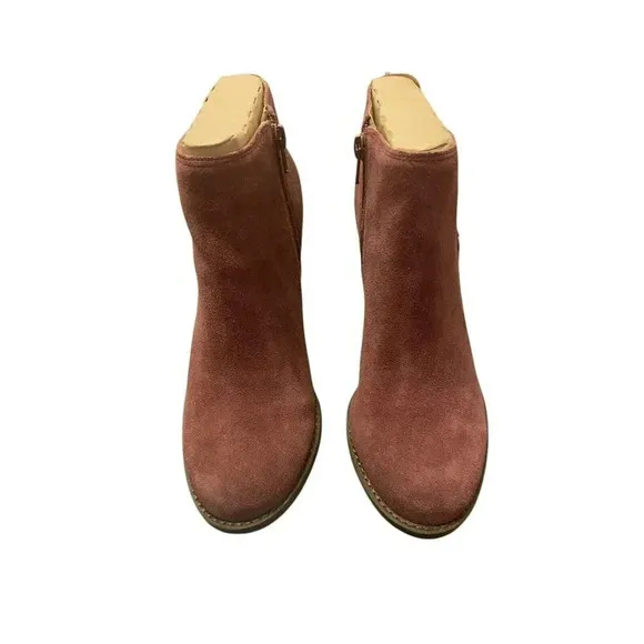 Lucky Brand Women's Yimme Wedge Bootie Ankle Boot Women's Size 8.5 Burgundy NEW!