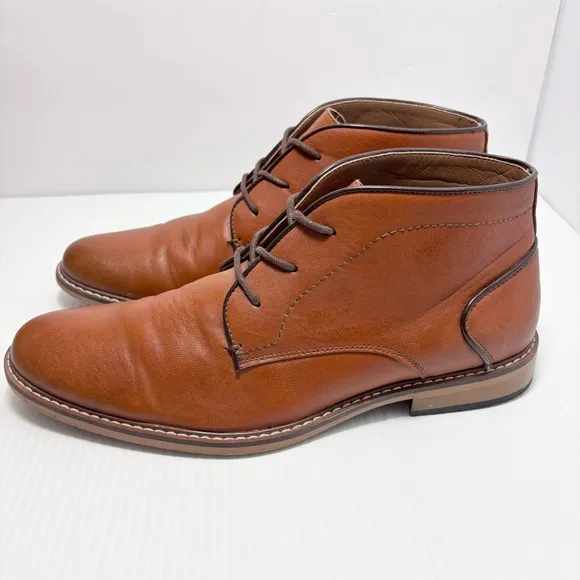 Madden Brown Casual Faux Leather Men's Ankle Boots Size 11M