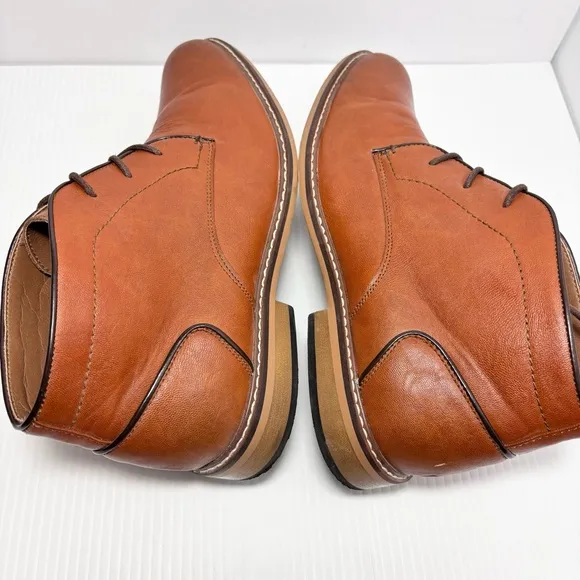 Madden Brown Casual Faux Leather Men's Ankle Boots Size 11M